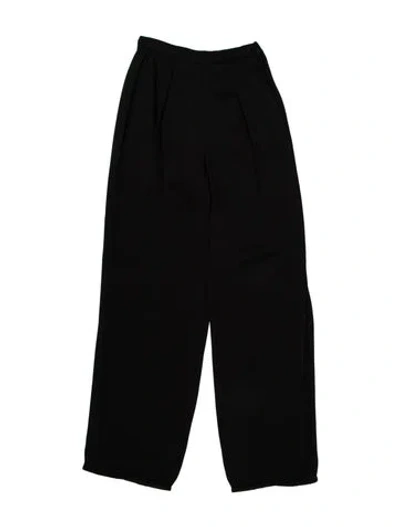 Pre-owned Giorgio Armani Wide Leg Pants In Black