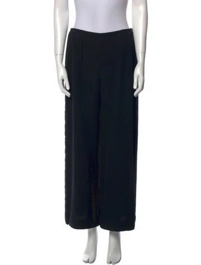 Pre-owned Giorgio Armani Wide Leg Pants In Black