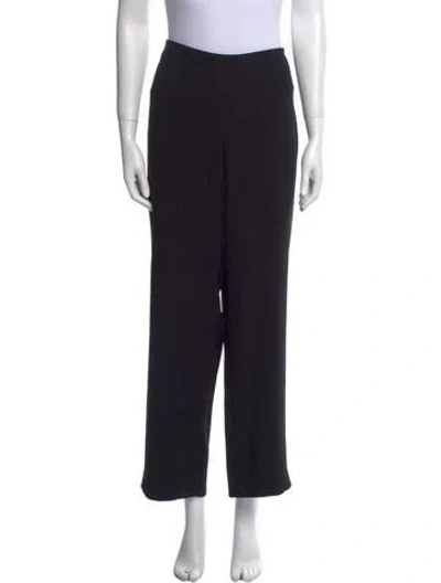 Pre-owned Giorgio Armani Wide Leg Pants In Black