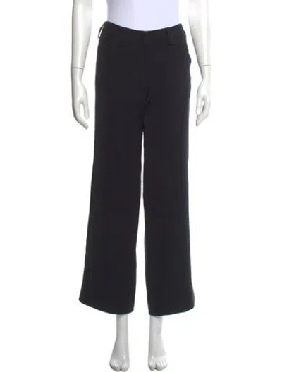 Pre-owned Giorgio Armani Wide Leg Pants In Black