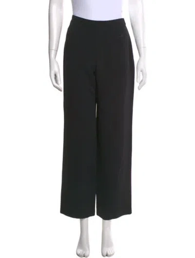 Pre-owned Giorgio Armani Wide Leg Pants In Black
