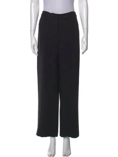 Pre-owned Giorgio Armani Wide Leg Pants In Black