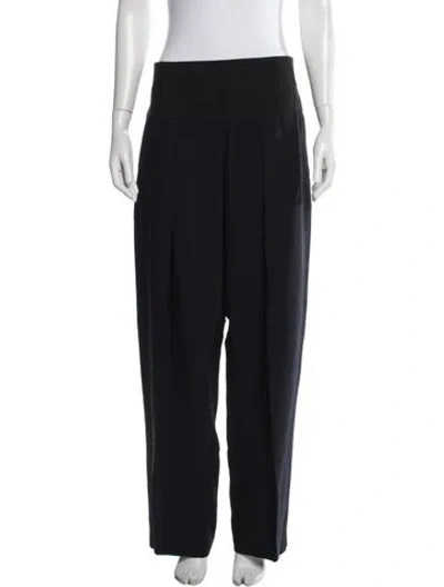 Pre-owned Giorgio Armani Wide Leg Pants In Black