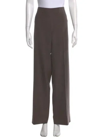 Pre-owned Giorgio Armani Wide Leg Pants In Brown