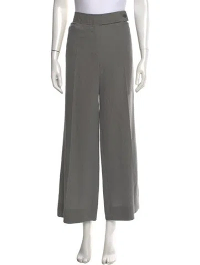 Pre-owned Giorgio Armani Wide Leg Pants In Gray