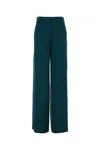 Giorgio Armani Bottle Green Straight Leg Pant In Green
