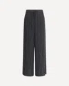 Giorgio Armani Wide-leg Silk Pants With Strass In Black