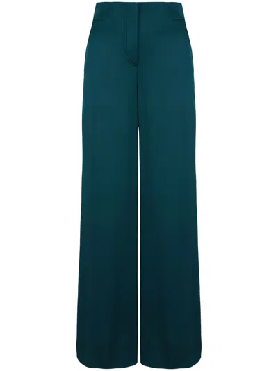 GIORGIO ARMANI WIDE-LEG SILK TROUSERS