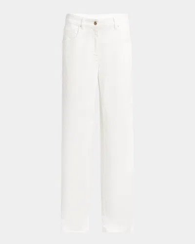 Giorgio Armani Wide Leg Stretch-cotton Jeans