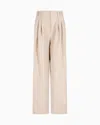 Giorgio Armani Wide-legged Linen Trousers