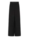 Giorgio Armani Wide-leg Silk Trousers With Rhinestone Details In Multi