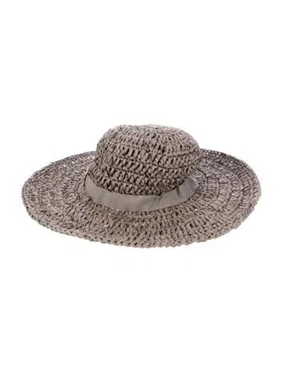 Pre-owned Giorgio Armani Wide-brim Sun Hat W/tags In Neutral