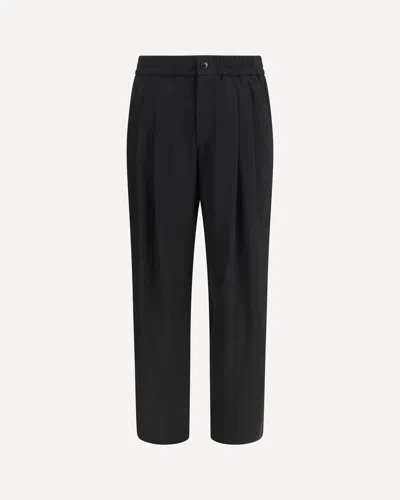 Giorgio Armani Wide-leg Viscose Pants In Black