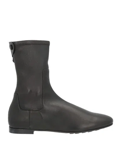 Giorgio Armani Woman Ankle Boots Black Size 8 Leather