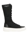Giorgio Armani Woman Ankle Boots Black Size 8 Textile Fibers In Black