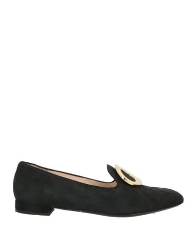 Giorgio Armani Woman Loafers Black Size 7 Leather