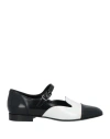 GIORGIO ARMANI GIORGIO ARMANI WOMAN BALLET FLATS WHITE SIZE 10 LEATHER