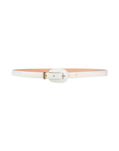 Giorgio Armani Woman Belt White Size 36 Leather