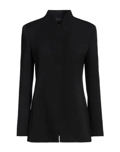 Giorgio Armani Woman Blazer Black Size 8 Virgin Wool, Elastane