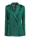 Giorgio Armani Woman Blazer Emerald Green Size 6 Viscose, Polyester, Polyamide, Elastane, Silk In Green