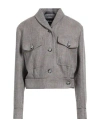 Giorgio Armani Woman Blazer Khaki Size 14 Tussah Silk, Silk, Cotton In Beige