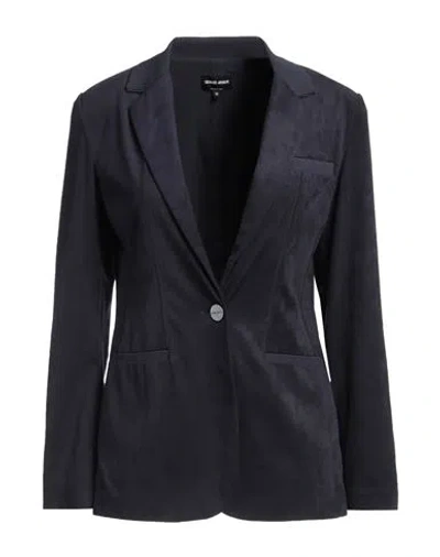 Giorgio Armani Woman Blazer Midnight Blue Size 12 Polyester, Elastane, Viscose, Polyamide
