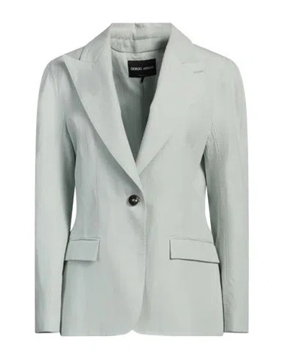 Giorgio Armani Woman Blazer Sage Green Size 8 Linen