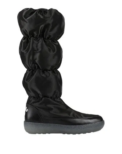 GIORGIO ARMANI GIORGIO ARMANI WOMAN BOOT BLACK SIZE 9 TEXTILE FIBERS