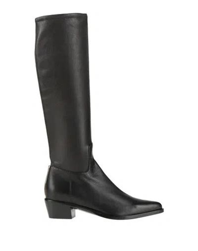 Giorgio Armani Woman Boot Black Size 8 Leather