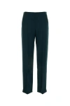 Giorgio Armani Bottle Green Straight Leg Pant In Green