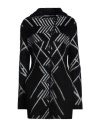 Giorgio Armani Woman Coat Black Size 8 Mohair Wool, Wool, Polyamide, Elastane In Black