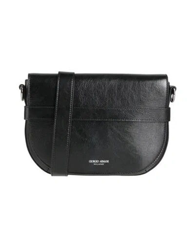 Giorgio Armani Woman Cross-body Bag Black Size - Goat Skin
