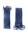Giorgio Armani Woman Gloves Navy Size Onesize Polyester In Blue