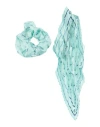 Giorgio Armani Woman Hair Accessory Turquoise Size - Silk In Blue