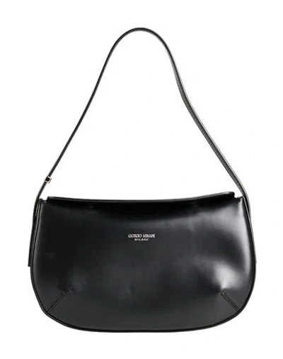 Giorgio Armani Woman Handbag Black Size - Cow Leather