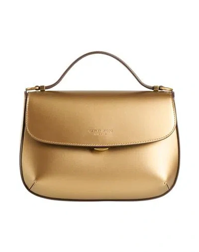Giorgio Armani Woman Handbag Bronze Size - Calfskin In Yellow