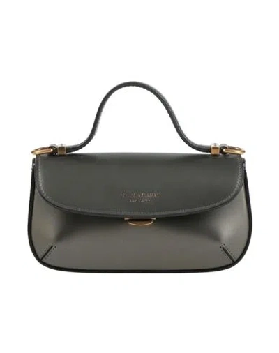 Giorgio Armani Woman Handbag Lead Size - Leather In Gray