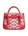 Giorgio Armani Woman Handbag Red Size - Cotton, Cow Leather