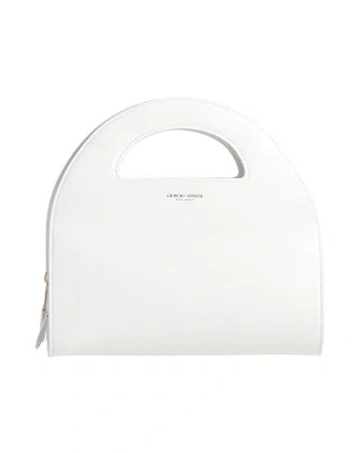 Giorgio Armani Woman Handbag White Size - Calfskin