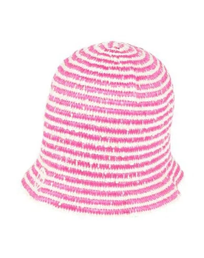 Giorgio Armani Woman Hat Fuchsia Size 7 ⅛ Viscose, Polyamide In Pink