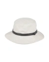 Giorgio Armani Woman Hat Off White Size L Linen In White