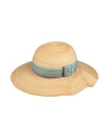 Giorgio Armani Woman Hat Sand Size 7 Straw In Beige