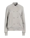 Giorgio Armani Double-breasted Jersey Jacket In Grey
