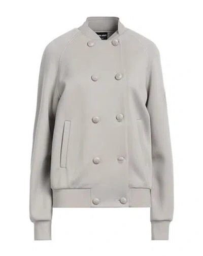 Giorgio Armani Double-breasted Jersey Jacket In Grey