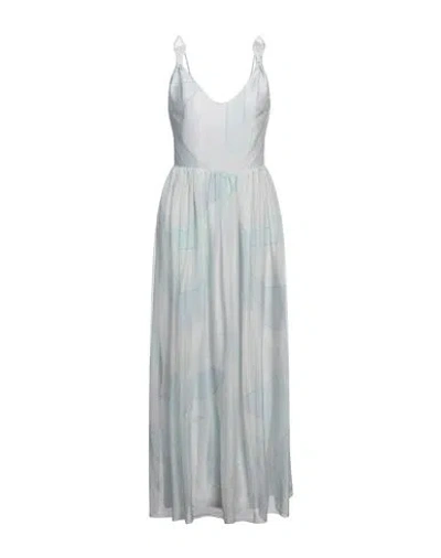 Giorgio Armani Woman Maxi Dress Light Grey Size 8 Silk