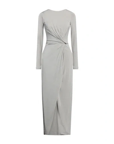 Giorgio Armani Woman Maxi Dress Light Grey Size 8 Viscose, Polyamide, Elastane