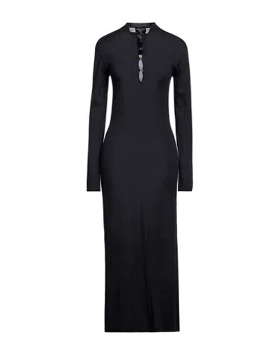 Giorgio Armani Woman Maxi Dress Midnight Blue Size 10 Cashmere