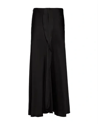 Giorgio Armani Woman Maxi Skirt Black Size 4 Silk