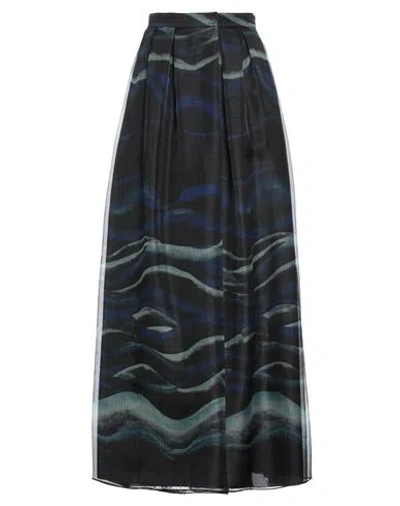 Giorgio Armani Woman Maxi Skirt Black Size 8 Silk