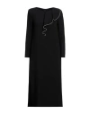 Giorgio Armani Woman Midi Dress Black Size 2 Viscose, Silk In Black
